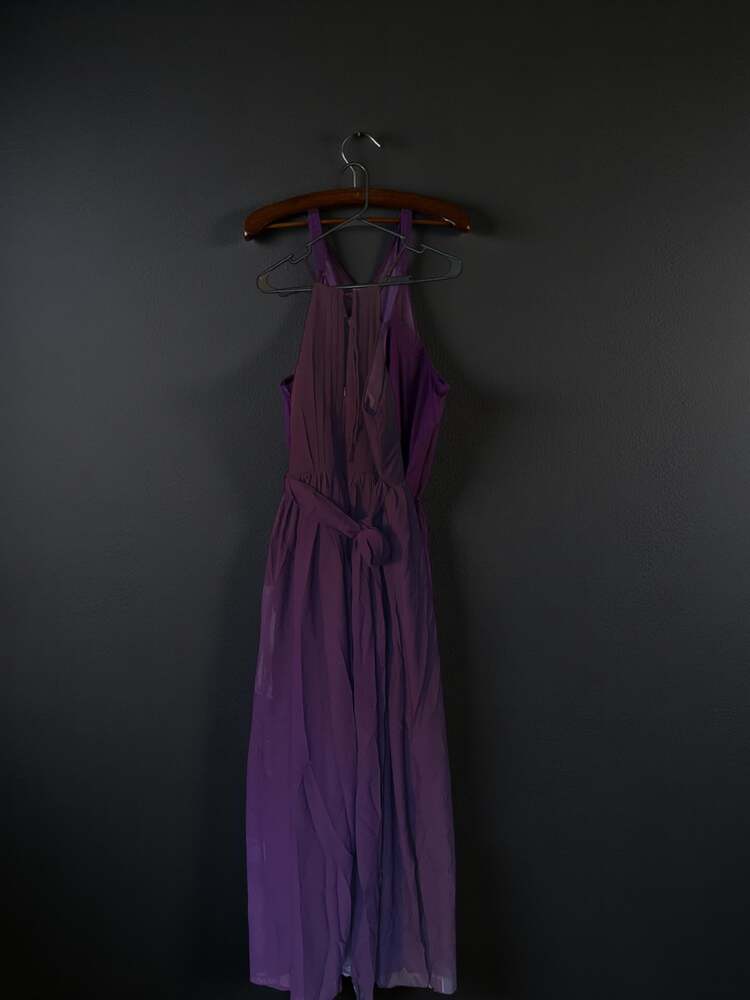 Wedding dress  Halter Bridesmaid Wedding Evening Gown size 10